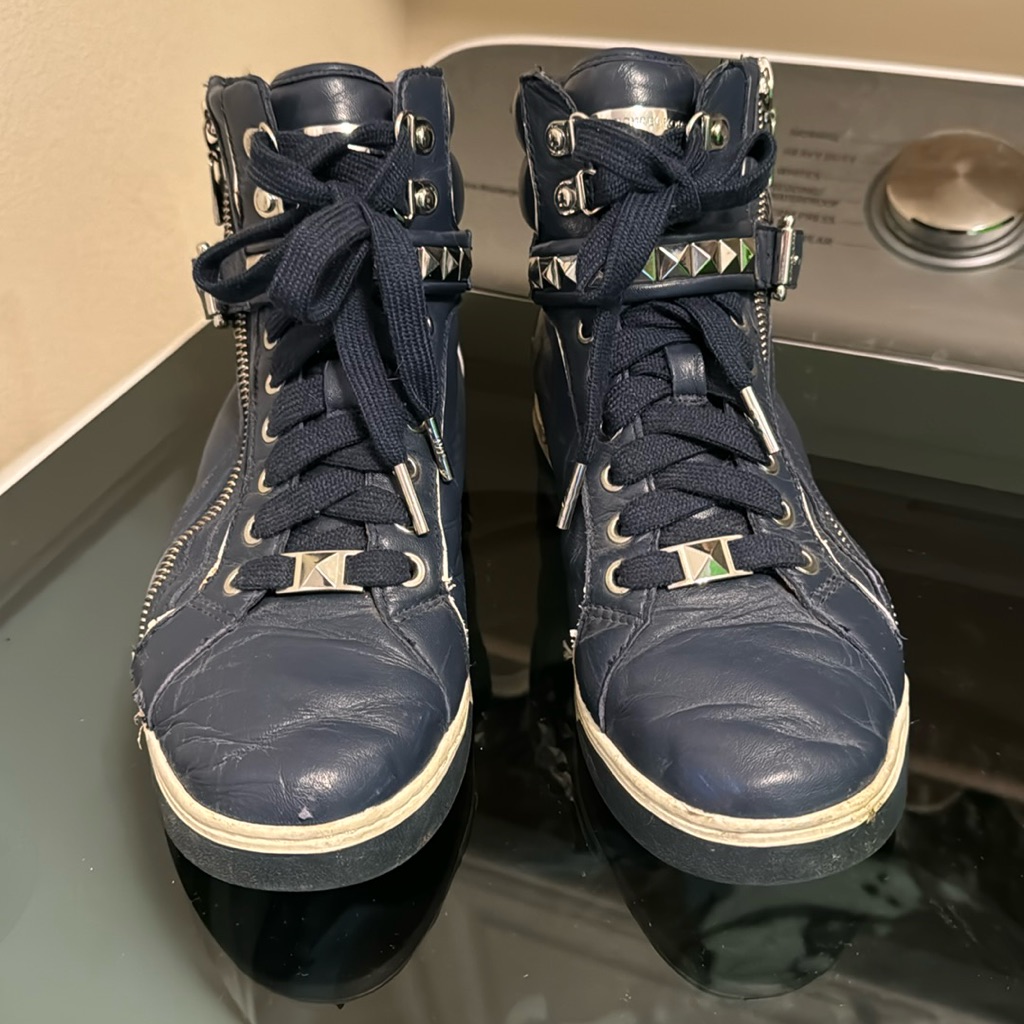 Mk Soft Leather Sneakers Size 8